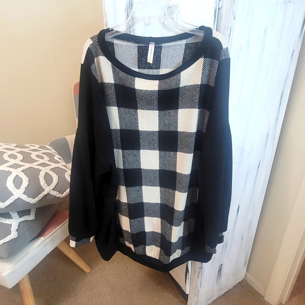 Plus size sweater.